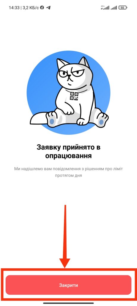 Шаг 5. Монобанк кредитный лимит
